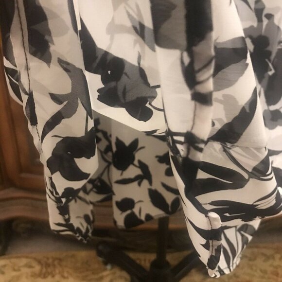 CONNECTED APPAREL. NEW $89 Size 10??? Sheer Lined Dress w/ Ruched waist. B22 - Picture 7 of 8